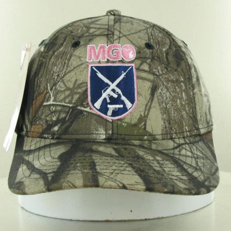 MGO Camo Hat w-Pink Logo Trim